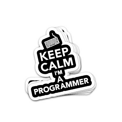 استیکر keep calm im a programmer