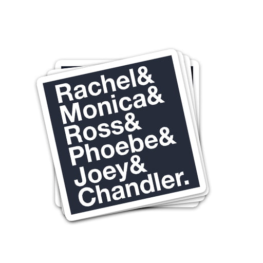 استیکر فرندز Rachel&Monica&Ross