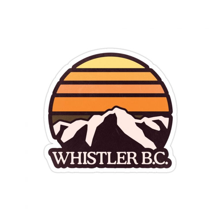 استیکر لپتاپ Whistler B.C