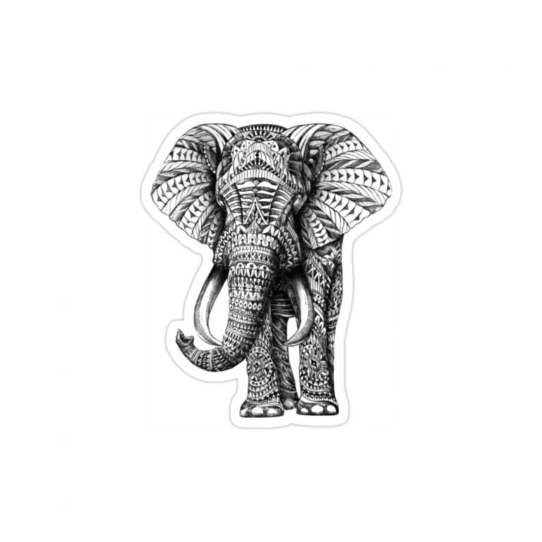استیکر  لپتاپ فیل هندوستان