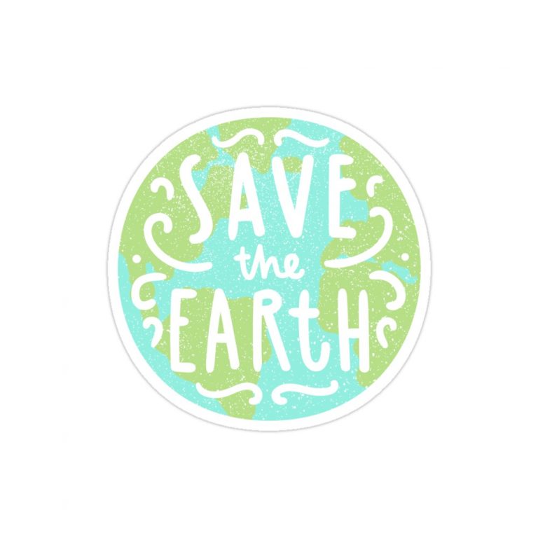 استیکر  لپتاپ Save the earth