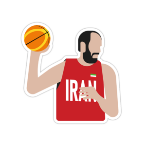 استیکر لپ تاپ تیم ملی بسکتبال ایران – حامد حدادی