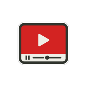 استیکر لپ تاپ – پخش یوتیوب