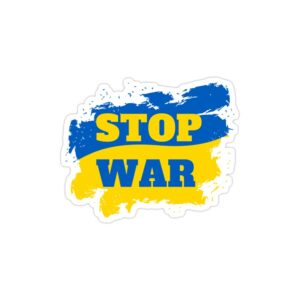 استیکر لپ تاپ جنگ - جنگ اوکراین را پایان دهید