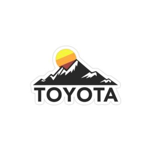 استیکر لپ تاپ شرکت Toyota - لوگو شرکت تویوتا