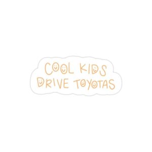 استیکر لپ تاپ شرکت Toyota - بچه‌های خوب تویوتا سوار میشن!