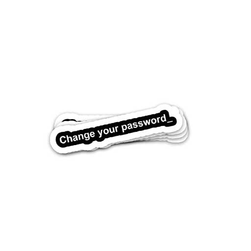 استیکر change your password