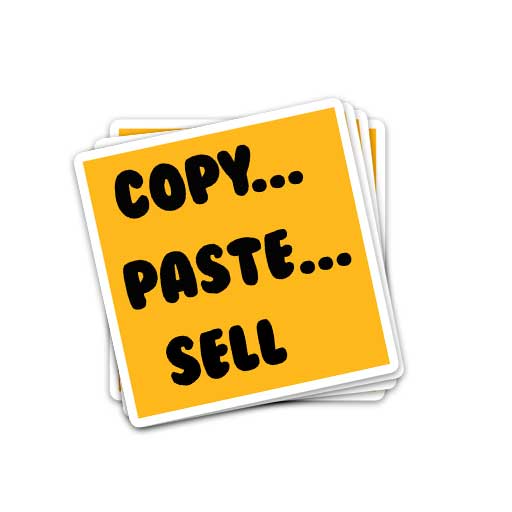 استیکر copy paste sell