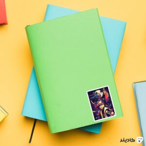 استیکر لپ تاپ طرح هنری رونالدینیو روی دفترچه
