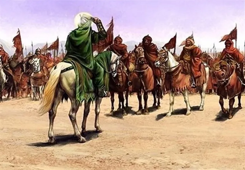 حسین بن علی سومین امام شیعیان است. مهمترین حادثه زمان او، واقعه کربلا است که در آن او به همراه یاران اندکش با لشکر یزید جنگید.
