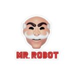 استیکر لپ تاپ مستر ربات - پوستر مرد نقاب دار