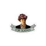 استیکر لپ تاپ شرلوک در میان گل‌ها