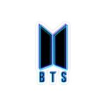 استیکر لپ تاپ گروه BTS - لوگوی نئونی گروه