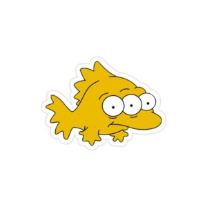 استیکر لپ تاپ مجموعه سیمپسون‌ها - ماهی سه چشم