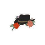 استیکر لپ تاپ Red Dead - کلاه بازی در میان گلها