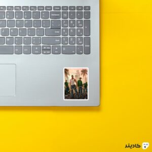استیکر لپ تاپ جی تی ای - شخصیت سن اندریاس روی لپتاپ
