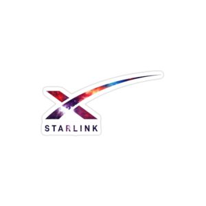 استیکر لپ تاپ استیکر ایلان ماسک - لوگوی Starlink SpaceX