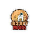 استیکر لپ تاپ استیکر ایلان ماسک - انسان روی مریخ