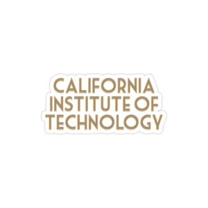 استیکر لپ تاپ استیکر علمی - لوگوی اسم دانشگاه صنعتی کالیفرنیا