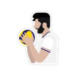 استیکر لپ تاپ تیم ملی والیبال - میلاد عبادی‌پور