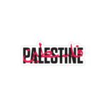 استیکر لپ تاپ جنگ - تایپوگرافی فلسطین