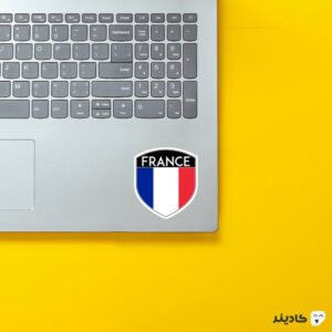 استیکر لپ تاپ فرانسه - پرچم کشور فرانسه روی لپتاپ