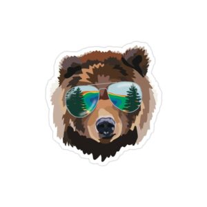 استیکر لپ تاپ سریال یلو استون - خرس