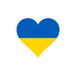 استیکر لپ تاپ جنگ - قلب اوکراین