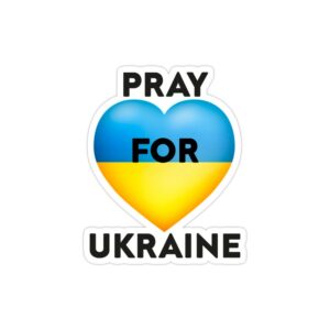 استیکر لپ تاپ جنگ - برای اوکراین دعا کنیم