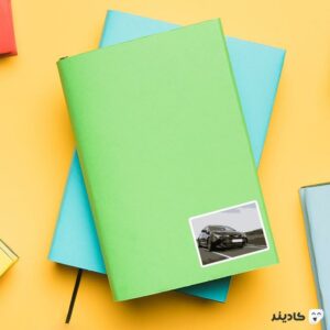 استیکر لپ تاپ شرکت Toyota - تویوتا کرولا طراحی جدید روی دفترچه