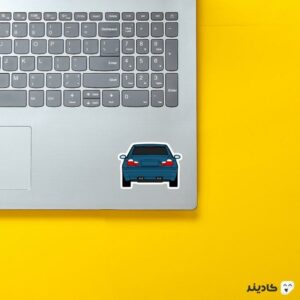 استیکر لپ تاپ شرکت bmw - بی ام و مدل E46 روی لپتاپ