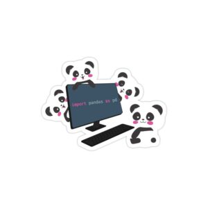 استیکر لپ تاپ برنامه نویسی - پاندا