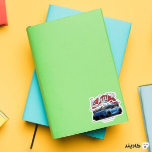 استیکر لپ تاپ شرکت Toyota - تویوتا سوپرا روی دفترچه