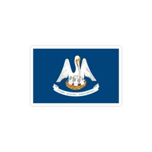 استیکر لپ تاپ کشور ایالات متحده آمریکا - پرچم لوییزانا
