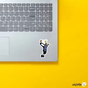 استیکر لپ تاپ لبران جیمز - بهترین تمام دوران! روی لپتاپ