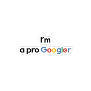 استیکر لپ تاپ شرکت گوگل - من یک گوگلر خفنم!