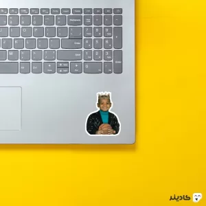 استیکر لپ تاپ لبران جیمز - لبران در کودکی روی لپتاپ