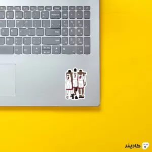 استیکر لپ تاپ لبران جیمز - داداشیا در کنار هم روی لپتاپ