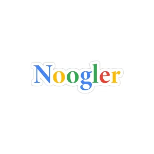 استیکر لپ تاپ شرکت گوگل - تازه وارد به گوگل!