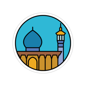 استیکر لپ تاپ ایران - شاهچراغ