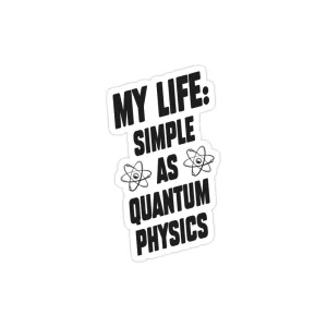 استیکر لپ تاپ محاسبات کوانتومی - زندگی من!