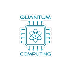 استیکر لپ تاپ محاسبات کوانتومی - پردازنده کوانتومی