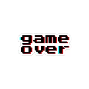استیکر لپ تاپ ماینکرفت - Game Over