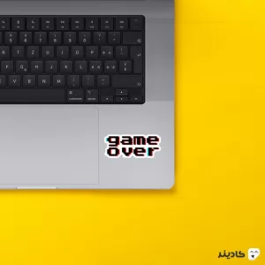 استیکر لپ تاپ ماینکرفت - Game Over روی لپتاپ