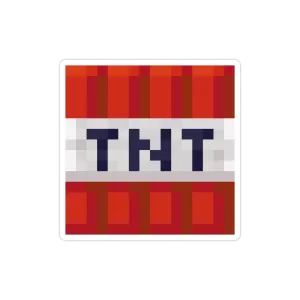 استیکر لپ تاپ ماینکرفت - TNT قرمز