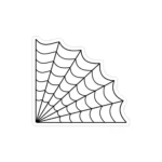 استیکر لپ تاپ سیاه و سفید - تار عنکبوت