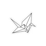 استیکر لپ تاپ سیاه و سفید - اوریگامی