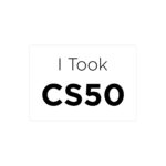 استیکر لپ تاپ I Took CS50