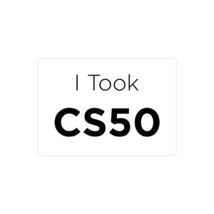 استیکر لپ تاپ I Took CS50