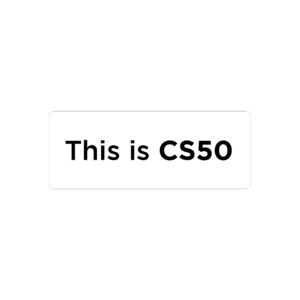 استیکر لپ تاپ This is CS50